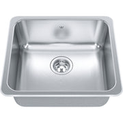 Kindred Steel Queen 20.13" drop-in stainless steel kitchen sink QSA1820-8