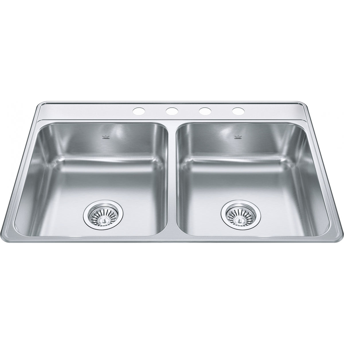 Kindred Creemore 33" drop-in stainless steel kitchen sink CDLA3322-7-4