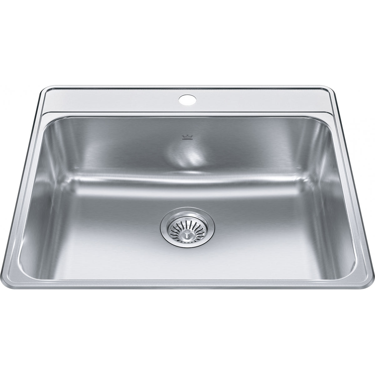 Kindred Creemore 25" drop-in stainless steel kitchen sink CSLA2522-8-1CB