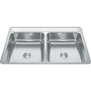 Kindred Creemore 33" drop-in stainless steel kitchen sink CDLA3322-6-1