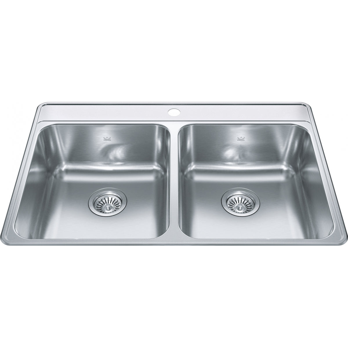 Kindred Creemore 33" drop-in stainless steel kitchen sink CDLA3322-8-1CB