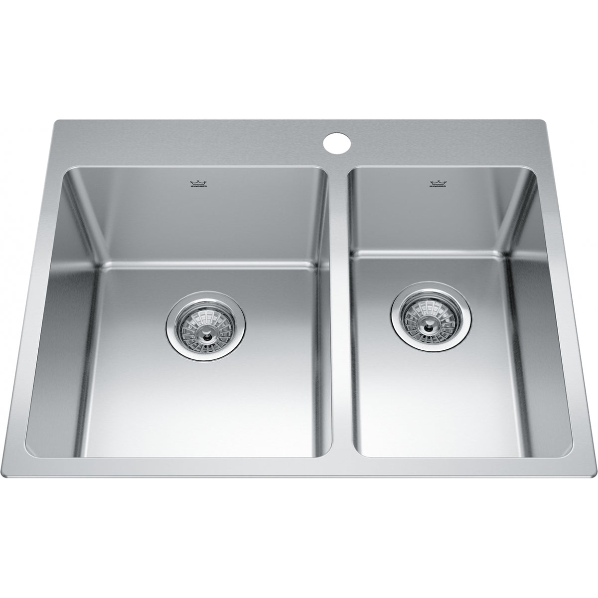 Kindred Brookmore 27" drop-in stainless steel kitchen sink BCL2127R-9-1
