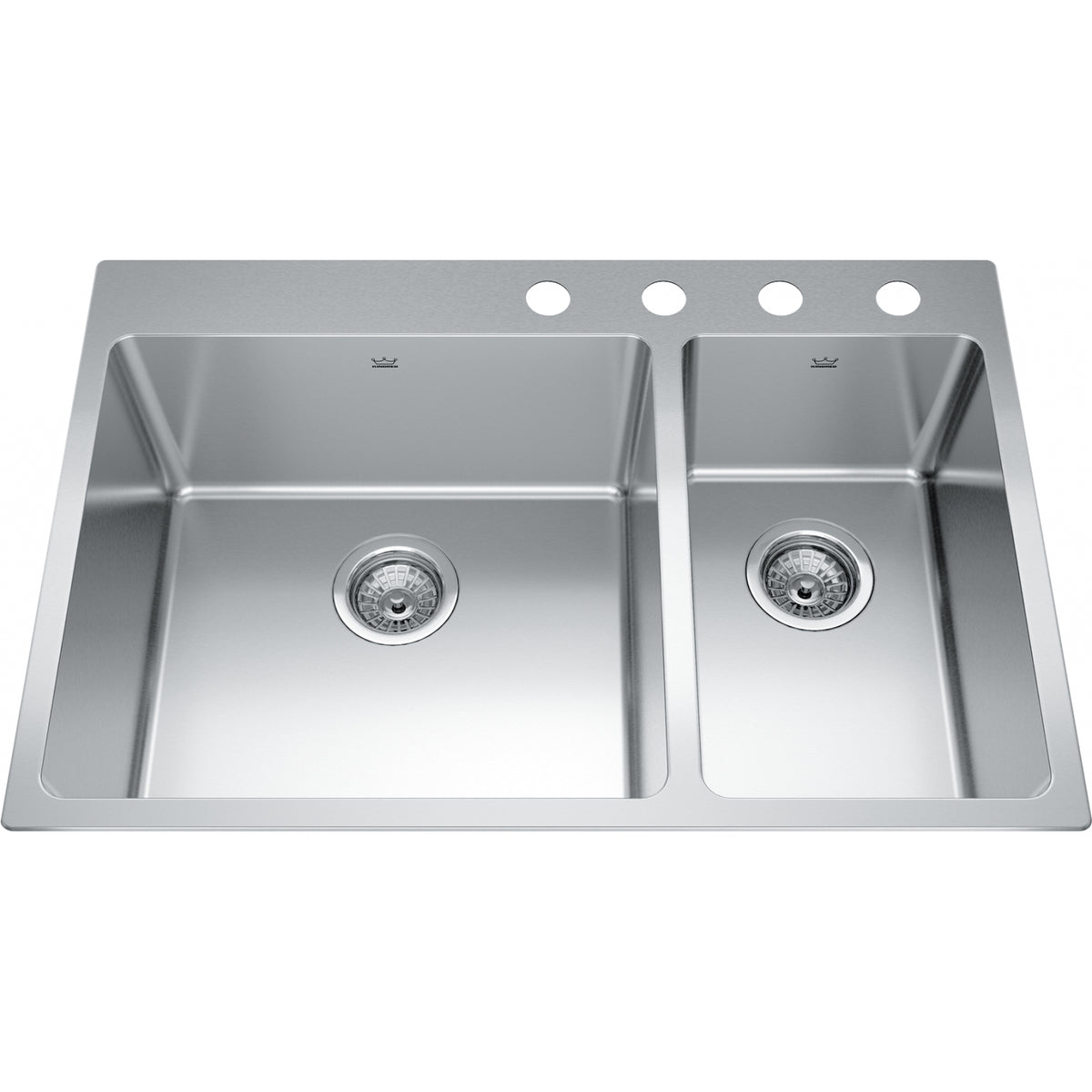 Kindred Brookmore 31" drop-in stainless steel kitchen sink BCL2131R-9-4