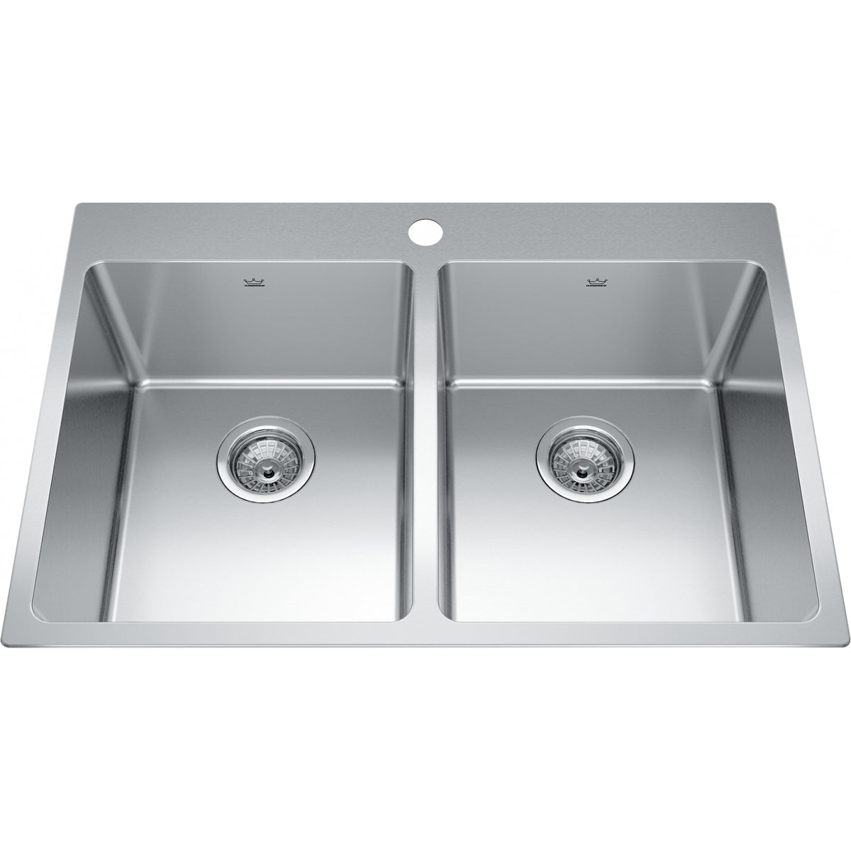 Kindred Brookmore 31" drop-in stainless steel kitchen sink BDL2131-9-1