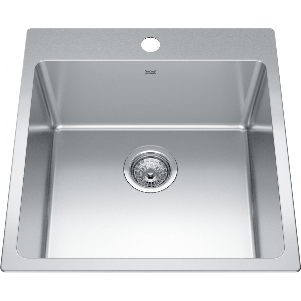 Kindred Brookmore 20" drop-in stainless steel kitchen sink BSL2120-9-1