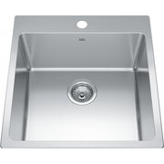 Kindred Brookmore 20" drop-in stainless steel kitchen sink BSL2120-9-1