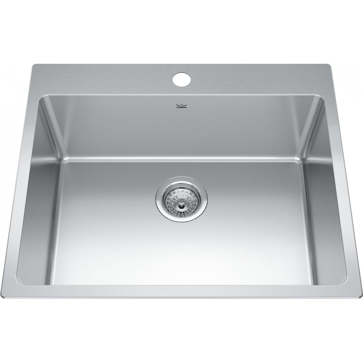 Kindred Brookmore 25" drop-in stainless steel kitchen sink BSL2125-9-1