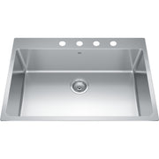 Kindred Brookmore 31" drop-in stainless steel kitchen sink BSL2131-9-4
