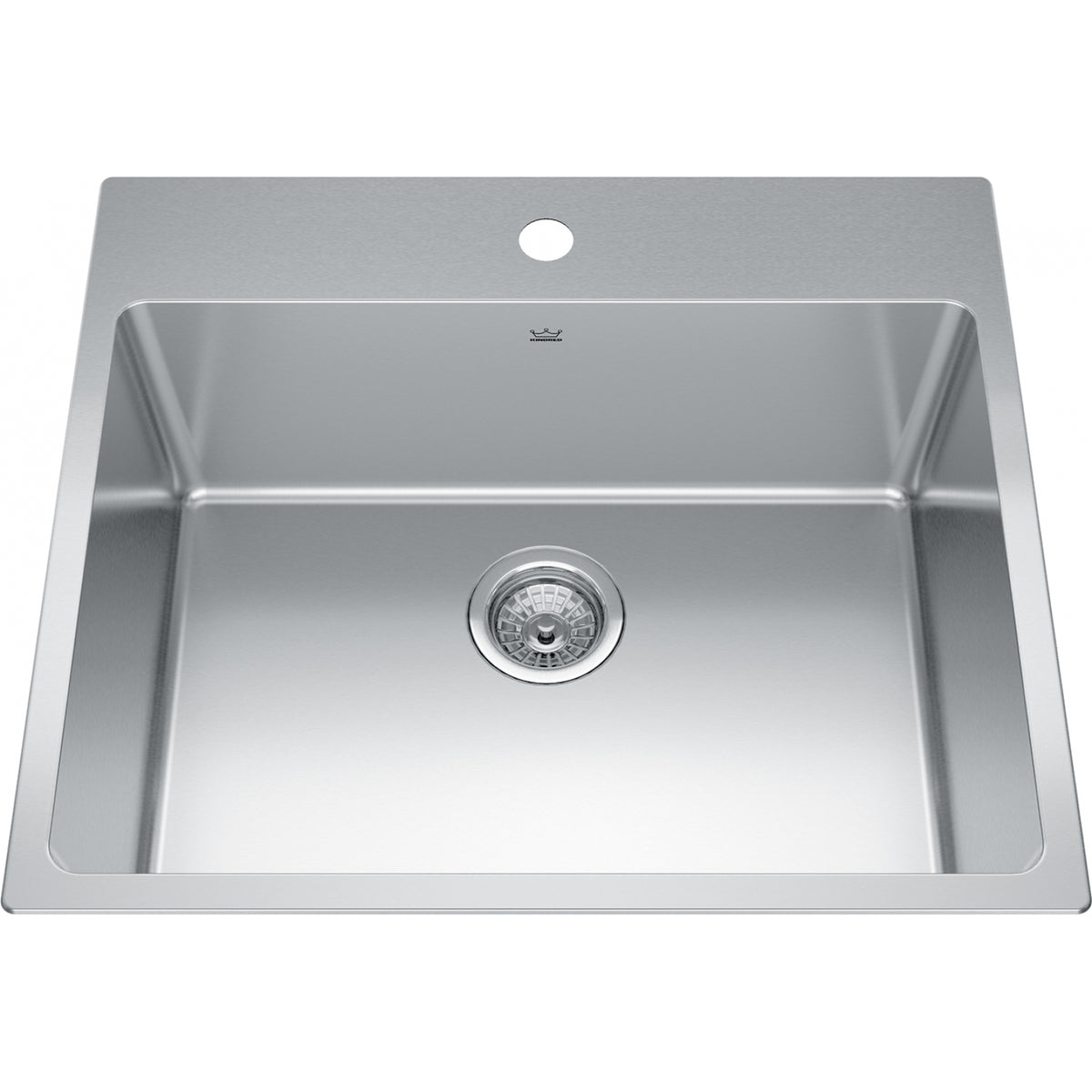 Kindred Brookmore 25" drop-in stainless steel kitchen sink BSL2225-ADA-1
