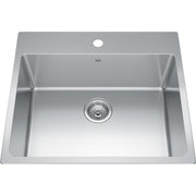 Kindred Brookmore 25" drop-in stainless steel kitchen sink BSL2225-ADA-1