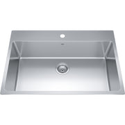 Kindred Brookmore 33" drop-in stainless steel kitchen sink BSL2233-ADA-1