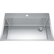 Kindred Brookmore 33" drop-in stainless steel kitchen sink BSL2233-9-1OW