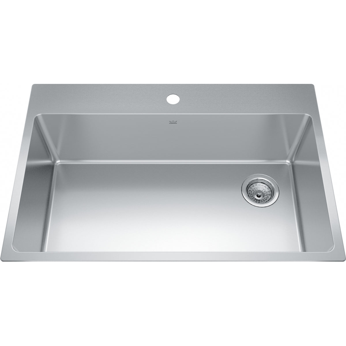 Kindred Brookmore 33" drop-in stainless steel kitchen sink BSL2233-9-1OW