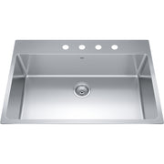 Kindred Brookmore 33" drop-in stainless steel kitchen sink BSL2233-9-4