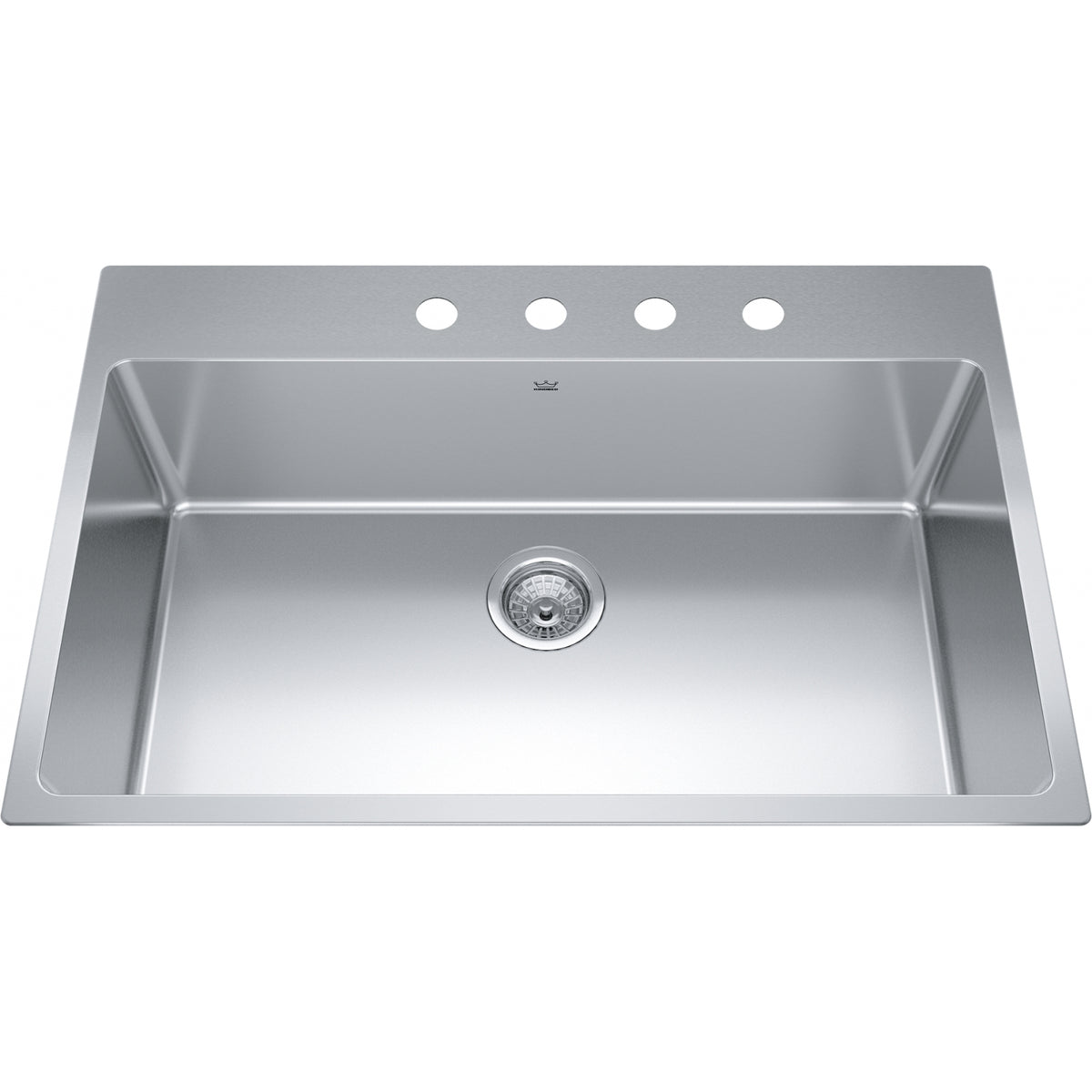 Kindred Brookmore 33" drop-in stainless steel kitchen sink BSL2233-9-4