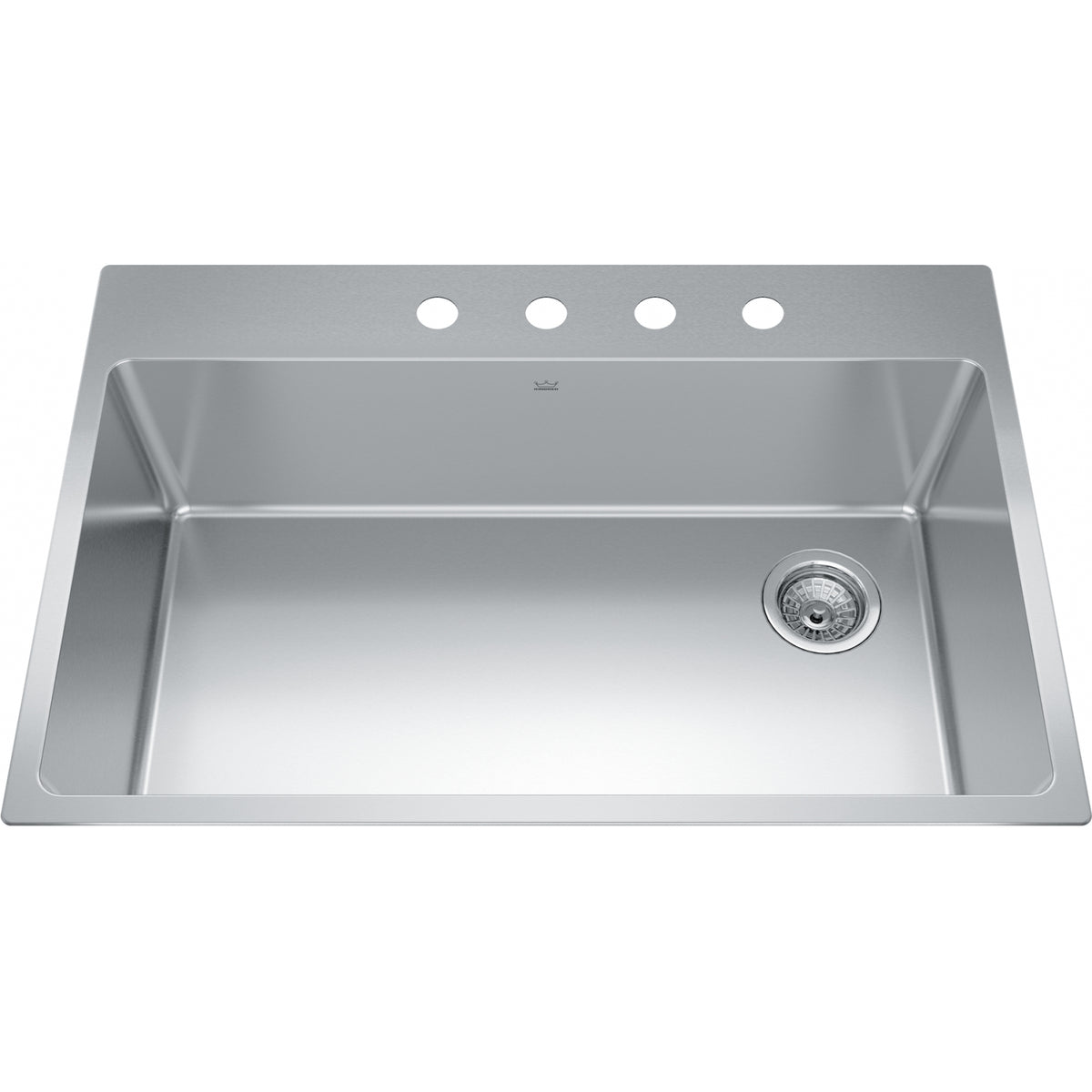 Kindred Brookmore 33" drop-in stainless steel kitchen sink BSL2233-9-4OW
