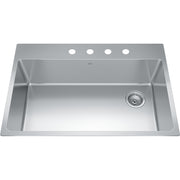 Kindred Brookmore 33" drop-in stainless steel kitchen sink BSL2233-9-4OW