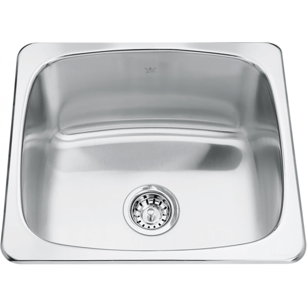 Kindred Steel Queen 20.13" drop-in stainless steel kitchen sink QS1820-10