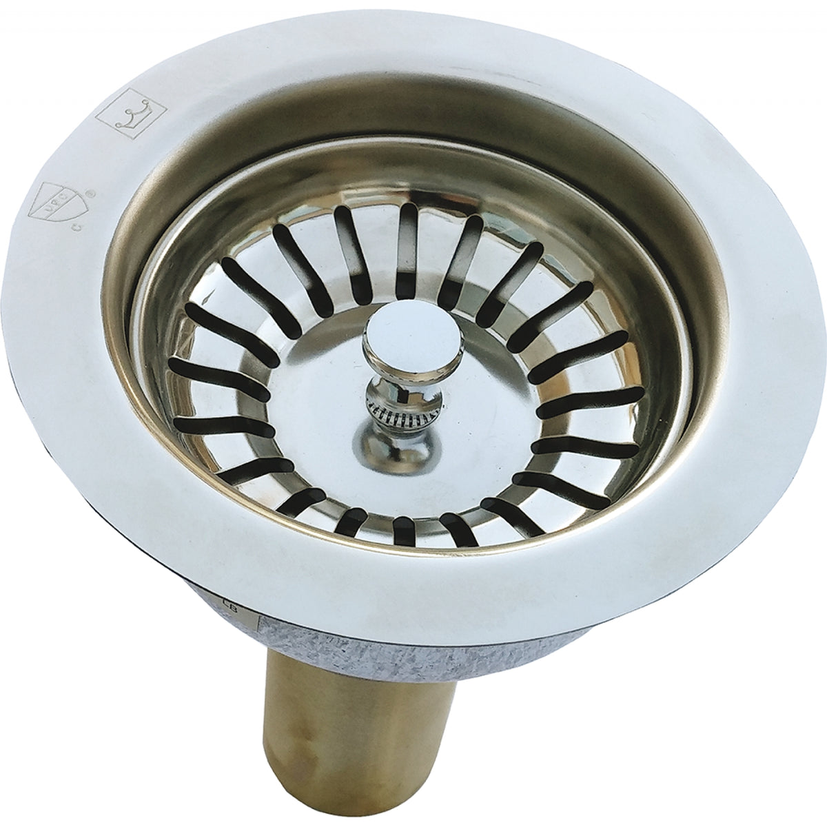 Kindred 3-1/2" Stainless Waste Assembly 1140