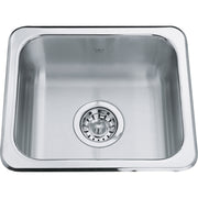 Kindred Steel Queen 15.13" drop-in stainless steel kitchen sink QS1315-6