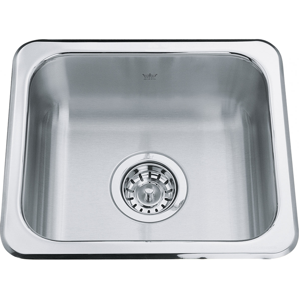 Kindred Steel Queen 15.13" drop-in stainless steel kitchen sink QS1315-6