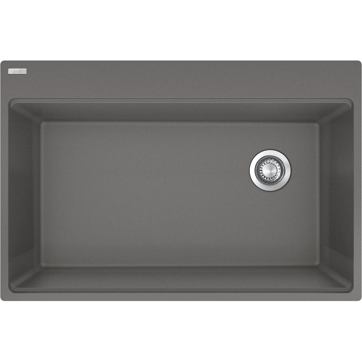 Franke Maris 33" dual mount fragranite kitchen sink MAG61031OW in Stone Grey