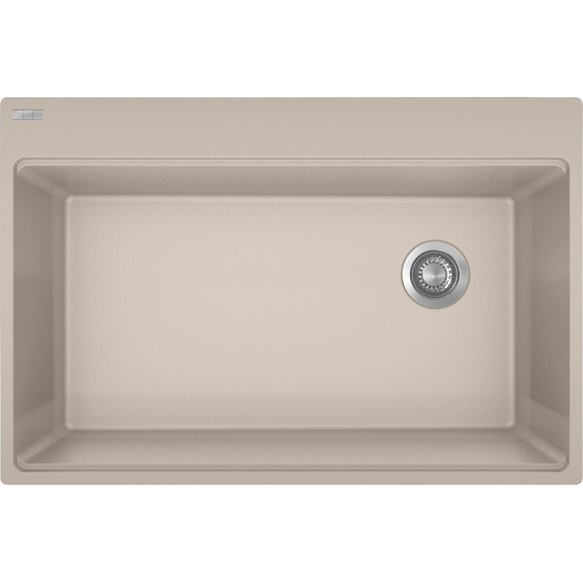 Franke Maris 33" dual mount fragranite kitchen sink MAG61031OW in Champagne