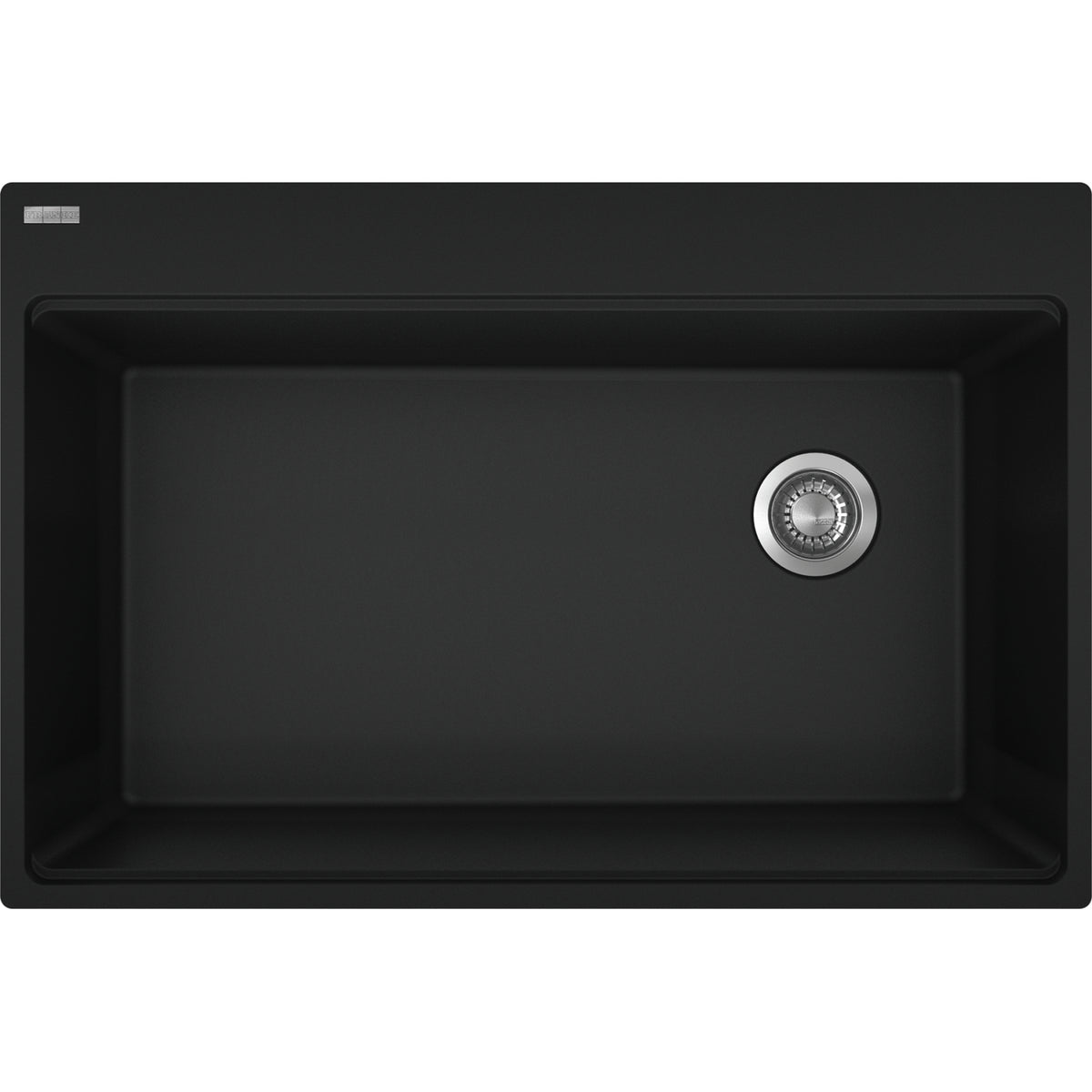 Franke Maris 33" dual mount fragranite kitchen sink MAG61031OW in Matte Black