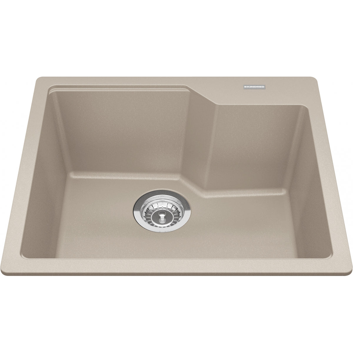 Kindred Urban 22" drop-in fragranite kitchen sink MGSM2022-9 in Champagne