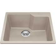 Kindred Urban 22" drop-in fragranite kitchen sink MGSM2022-9 in Champagne