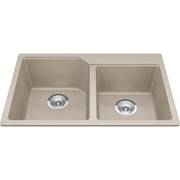Kindred Urban 31" drop-in fragranite kitchen sink MGCM2031-9 in Champagne