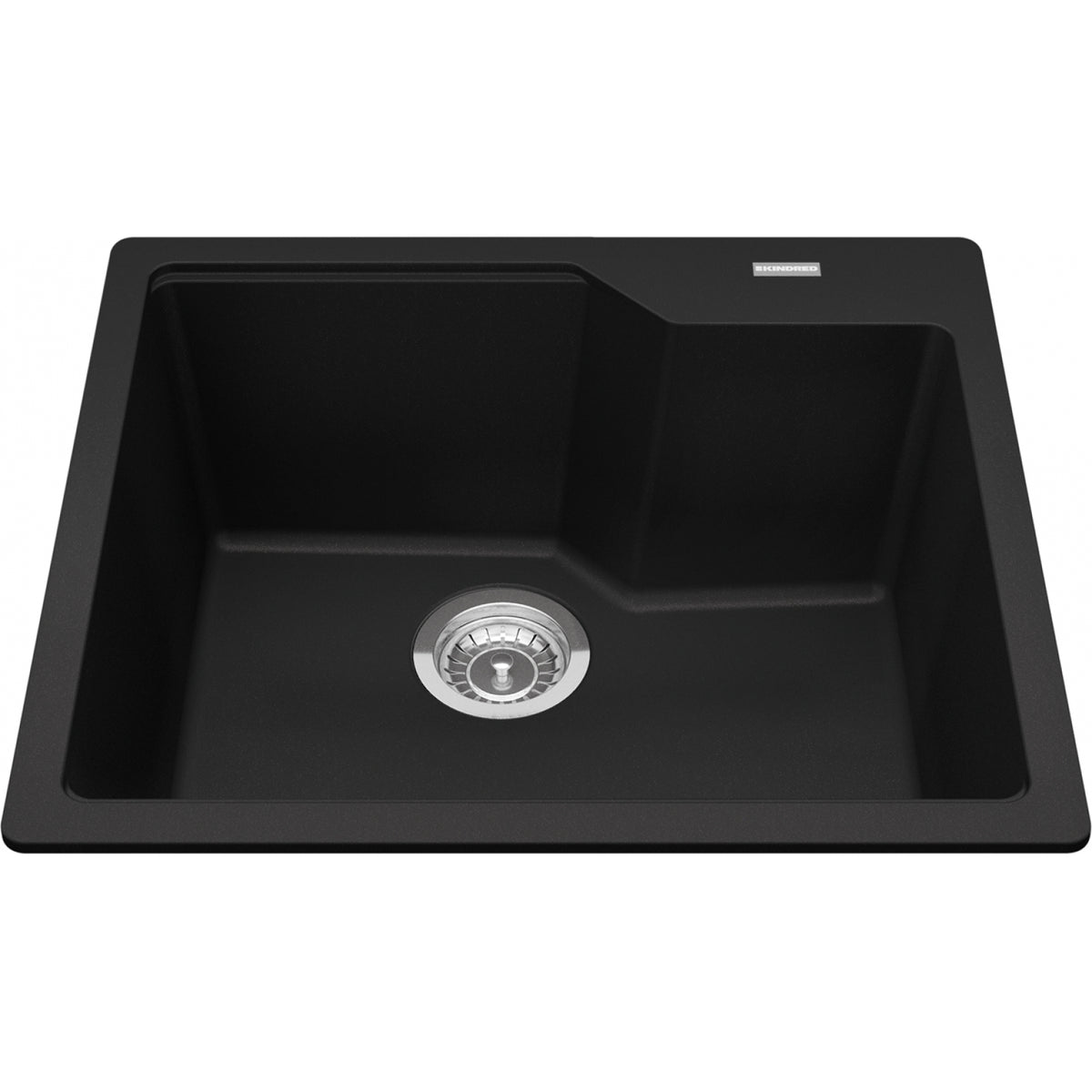 Kindred Urban 22" drop-in fragranite kitchen sink MGSM2022-9 in Matte Black