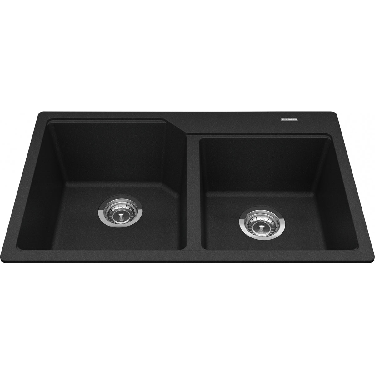 Kindred Urban 31" drop-in fragranite kitchen sink MGCM2031-9 in Onyx
