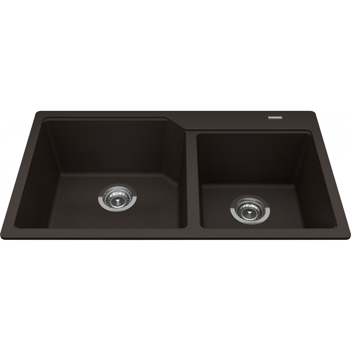 Kindred Urban 34" drop-in fragranite kitchen sink MGCM2034-9 in Mocha