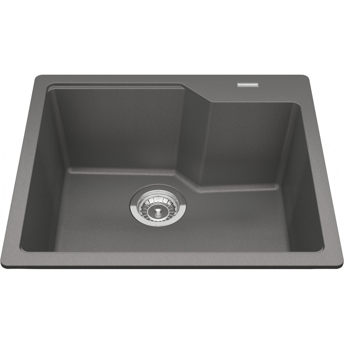 Kindred Urban 22" drop-in fragranite kitchen sink MGSM2022-9 in Stone Grey