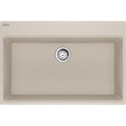 Franke Maris 33" dual mount fragranite kitchen sink MAG61031 in Champagne