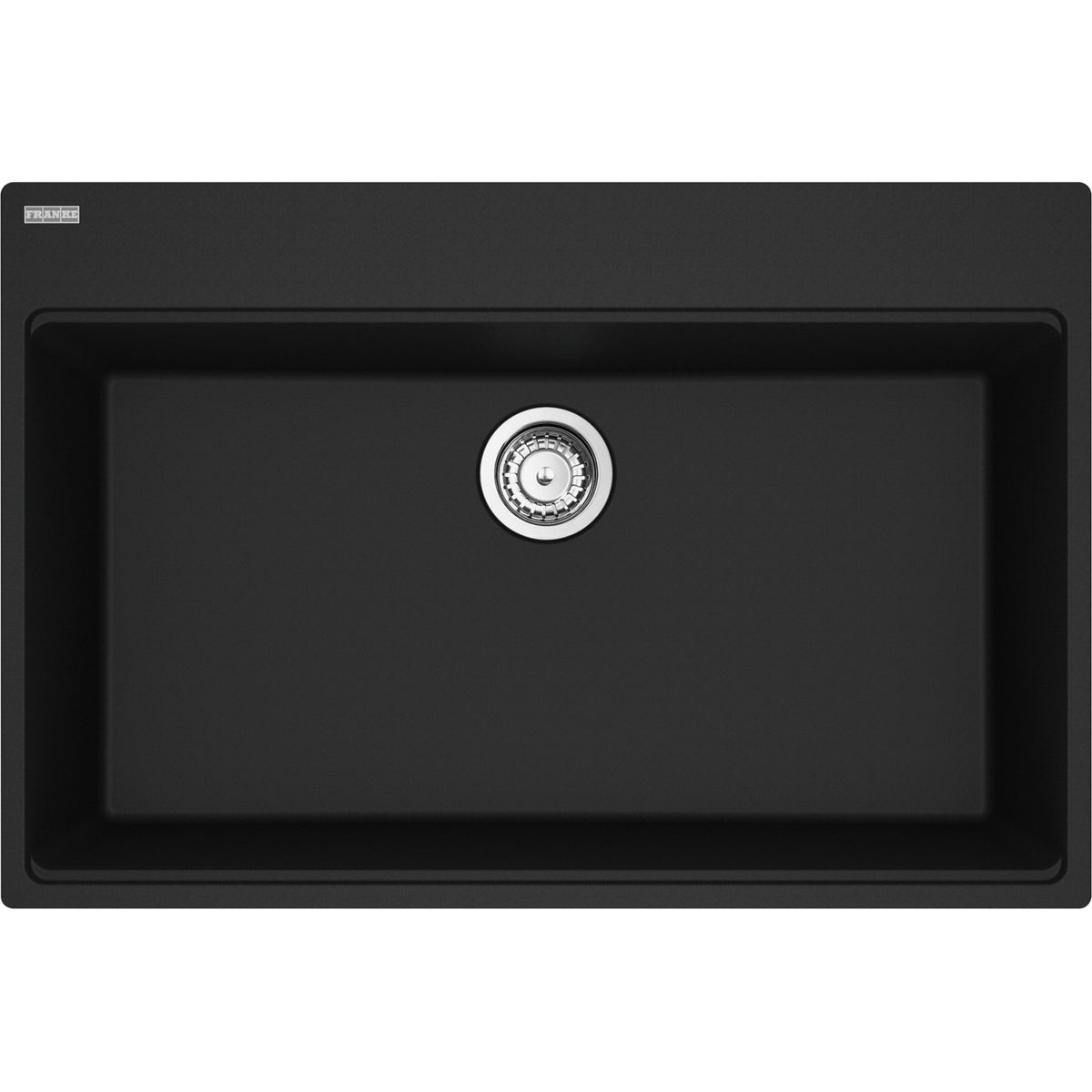 Franke Maris 33" dual mount fragranite kitchen sink MAG61031 in Matte Black