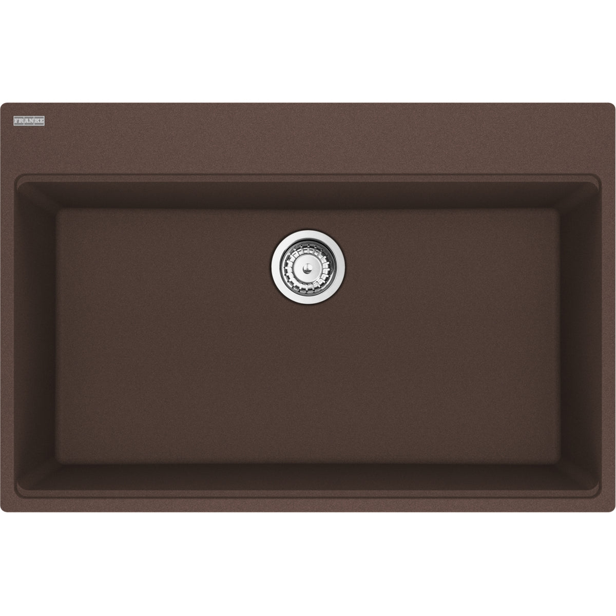 Franke Maris 33" dual mount fragranite kitchen sink MAG61031 in Mocha