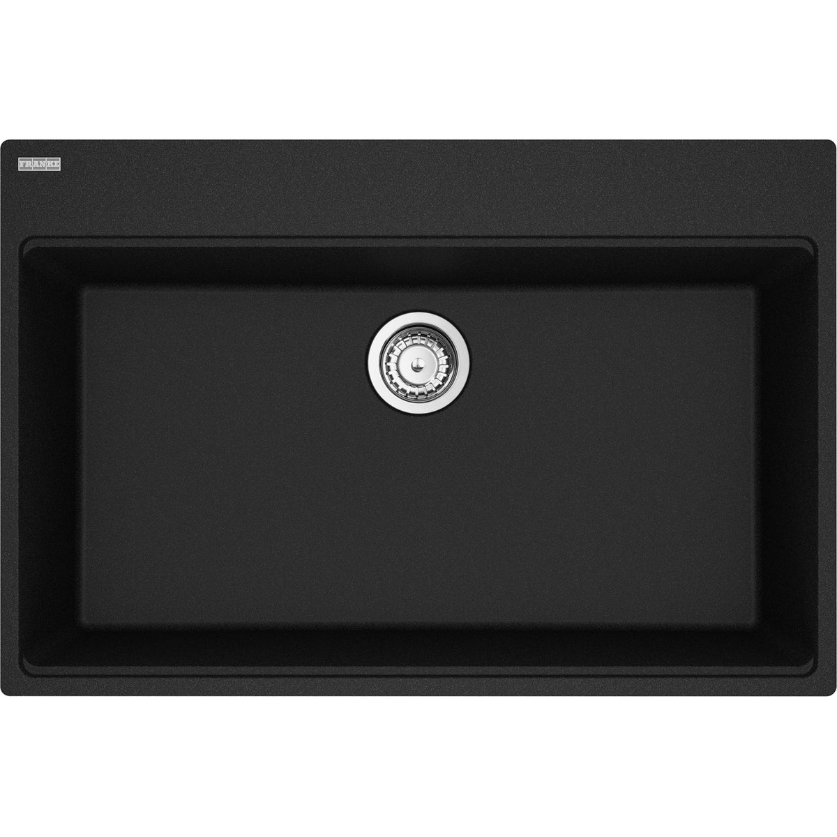Franke Maris 33" dual mount fragranite kitchen sink MAG61031 in Onyx