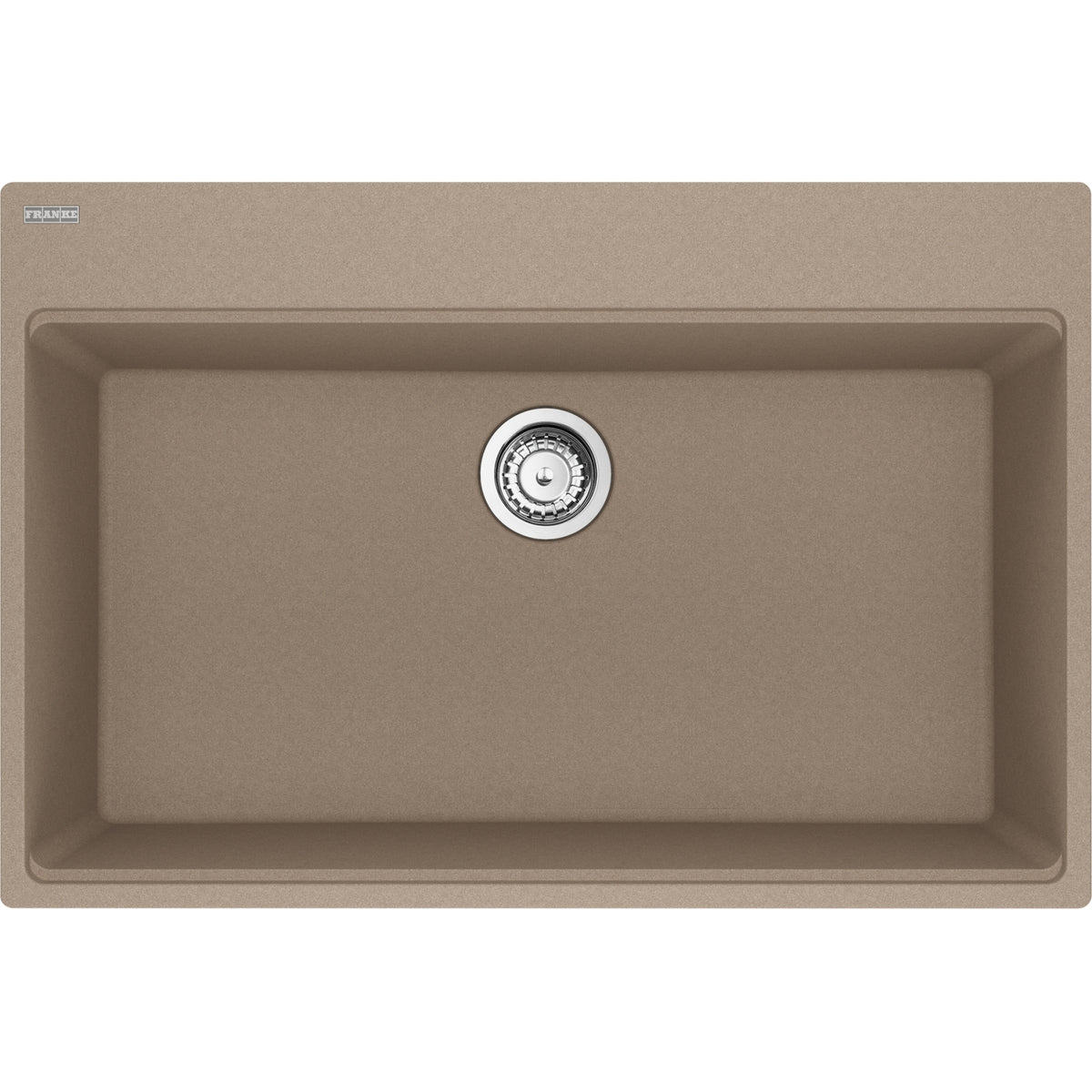 Franke Maris 33" dual mount fragranite kitchen sink MAG61031 in Oyster