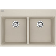 Franke Maris 33" dual mount fragranite kitchen sink MAG6201515 in Champagne