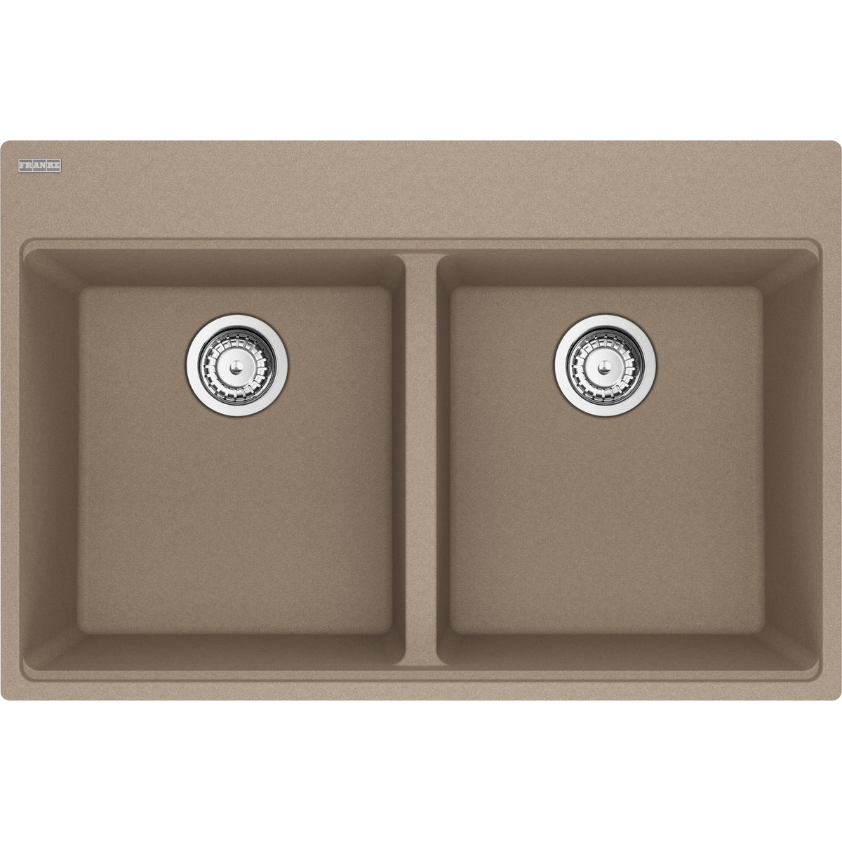 Franke Maris 33" dual mount fragranite kitchen sink MAG6201515 in Oyster