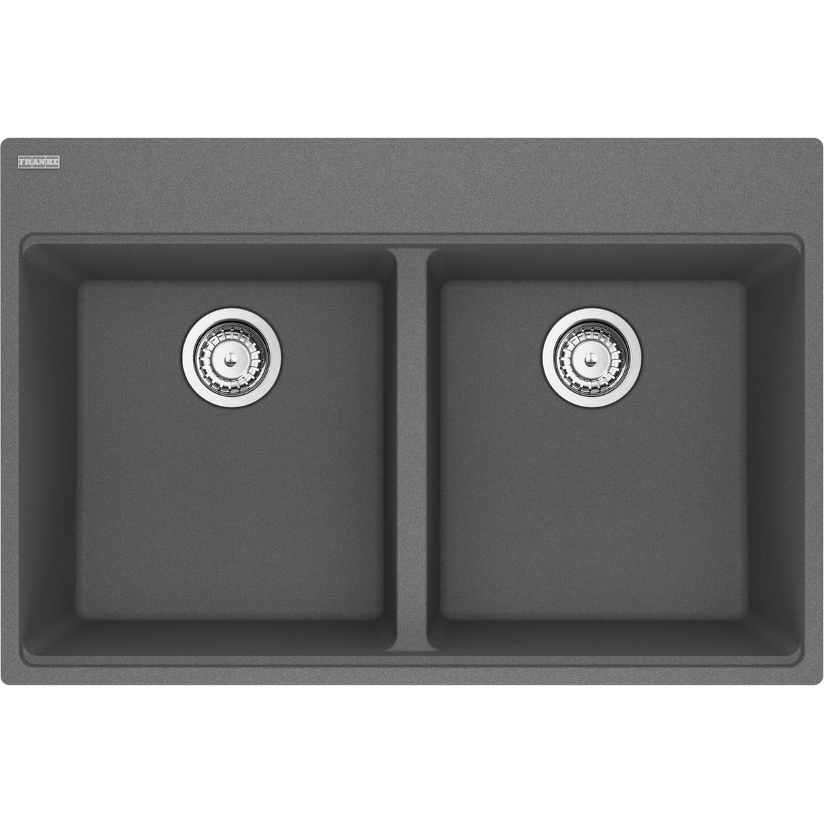 Franke Maris 33" dual mount fragranite kitchen sink MAG6201515 in Stone Grey