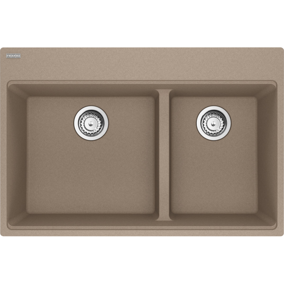 Franke Maris 33" dual mount fragranite kitchen sink MAG6601812LD in Oyster