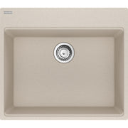 Franke Maris 25" dual mount fragranite kitchen sink MAG61023 in Champagne