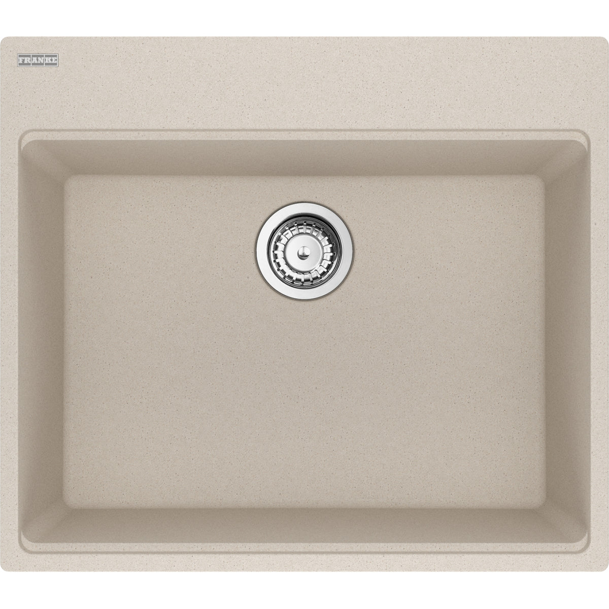 Franke Maris 25" dual mount fragranite kitchen sink MAG61023 in Champagne
