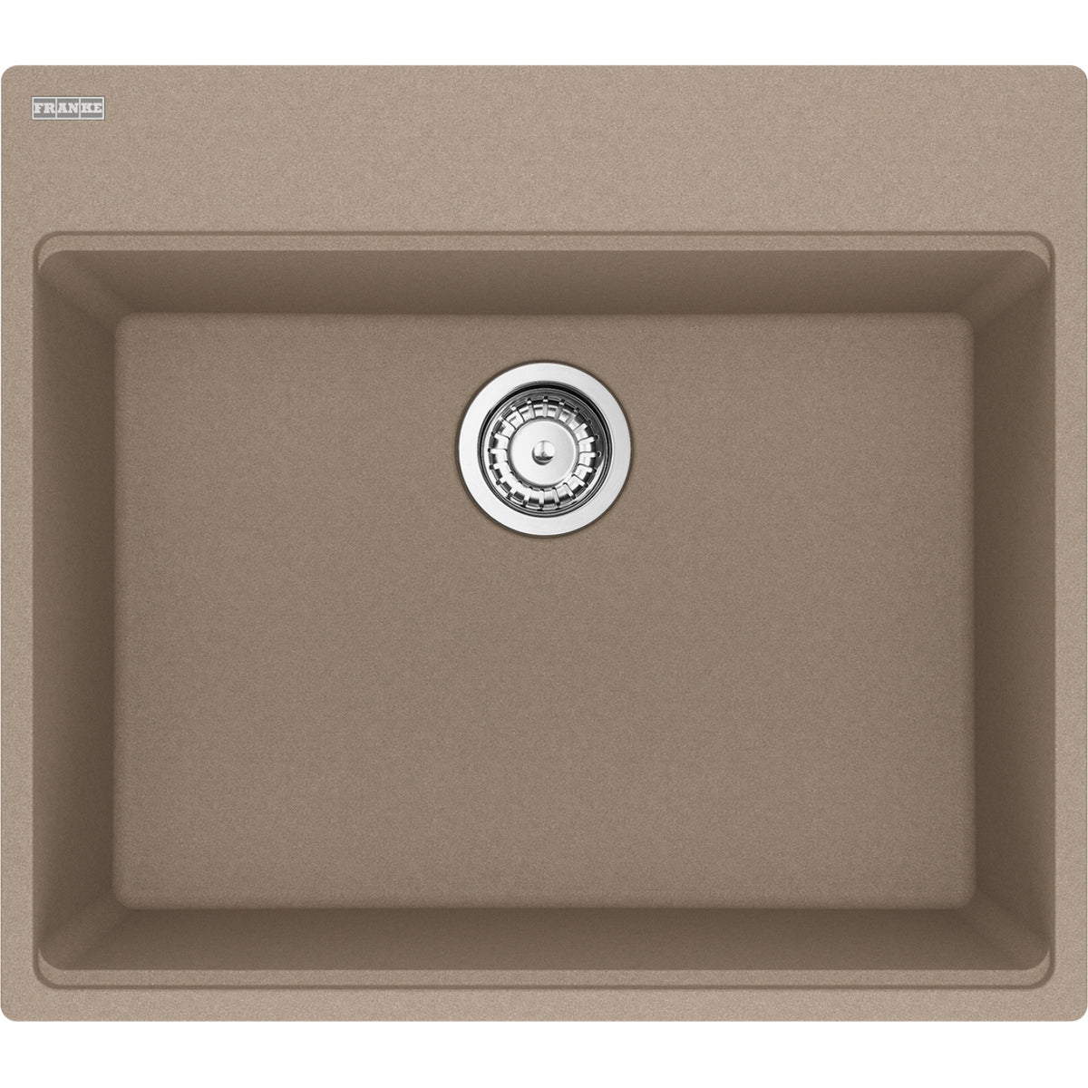 Franke Maris 25" dual mount fragranite kitchen sink MAG61023 in Oyster