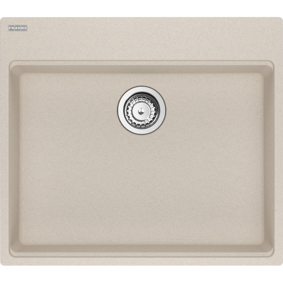Franke Maris 25" dual mount fragranite kitchen sink MAG61023ADA in Champagne