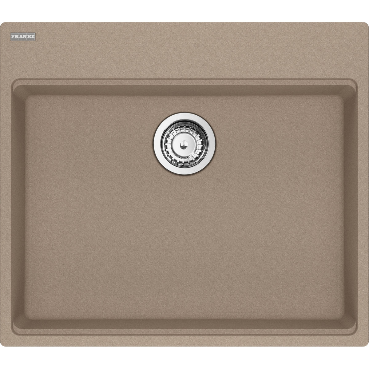 Franke Maris 25" dual mount fragranite kitchen sink MAG61023ADA in Oyster