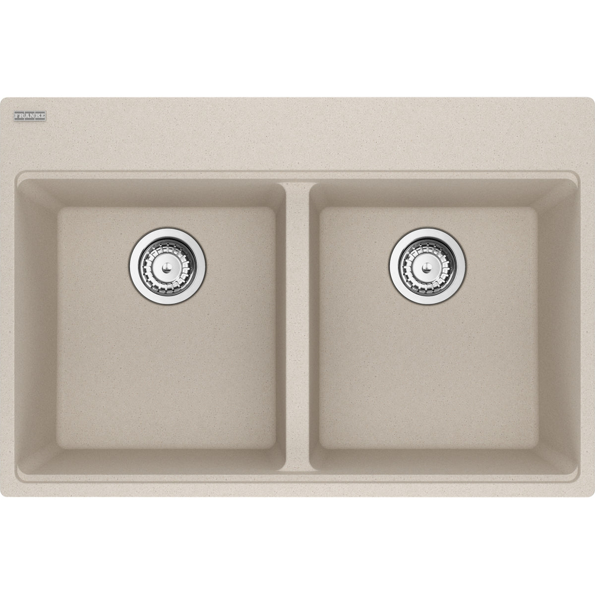Franke Maris 31" dual mount fragranite kitchen sink MAG6201414 in Champagne